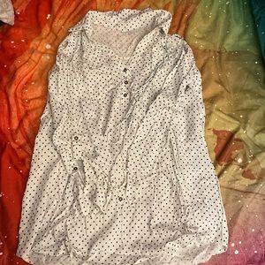 Like new motherhood, maternity polkadot top